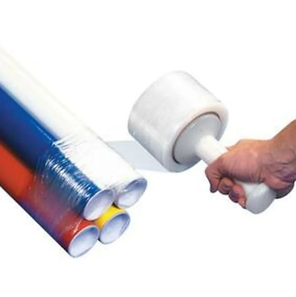 Partners Brand Narrow-Width Bundling Stretch Film With One Handle, 80 Gauge, 3" x 1000', Case Of 18