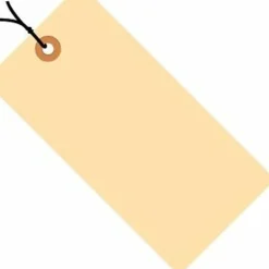 Partners Brand Prewired Manila Shipping Tags, 10 Point, #2, 3 1/4 x 1 5/8", Pack Of 1,000