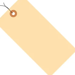 Partners Brand Prewired Manila Shipping Tags, 13 Point, #8, 6 1/4" x 3 1/8", Box Of 1,000