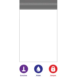 Partners Brand Returnable Poly Mailers, 12" x 15 1/2", White, Case Of 100