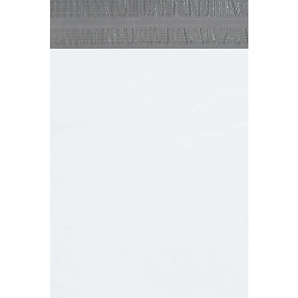 Partners Brand Returnable Poly Mailers, 12" x 15 1/2", White, Case Of 100