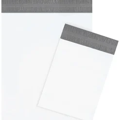 Partners Brand Returnable Poly Mailers, 14" x 17", White, Case Of 100