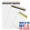 Partners Brand Self-Seal Stayflats® Plus Express Pouch Mailers, 9" x 11 1/2", White, Pack Of 25