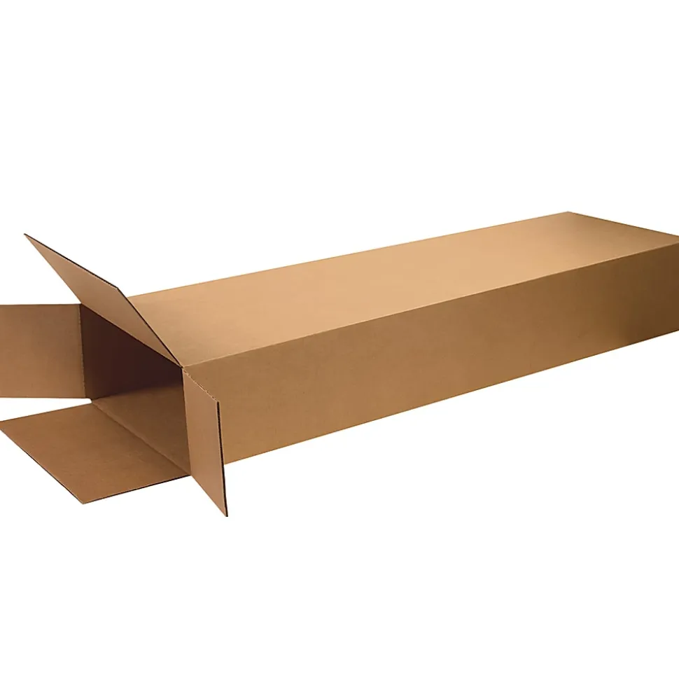 Partners Brand Side-Loading Boxes, 60"H x 8"W x 20"D, Kraft, Bundle Of 5