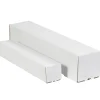 Partners Brand Square Mailing Tubes, 5"H x 5"W x 12"D, White, Pack Of 25