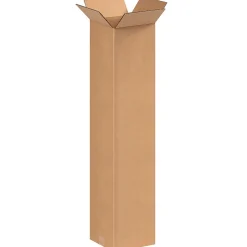 Partners Brand Tall Corrugated Boxes, 8" x 8" x 36", Kraft, Pack Of 25