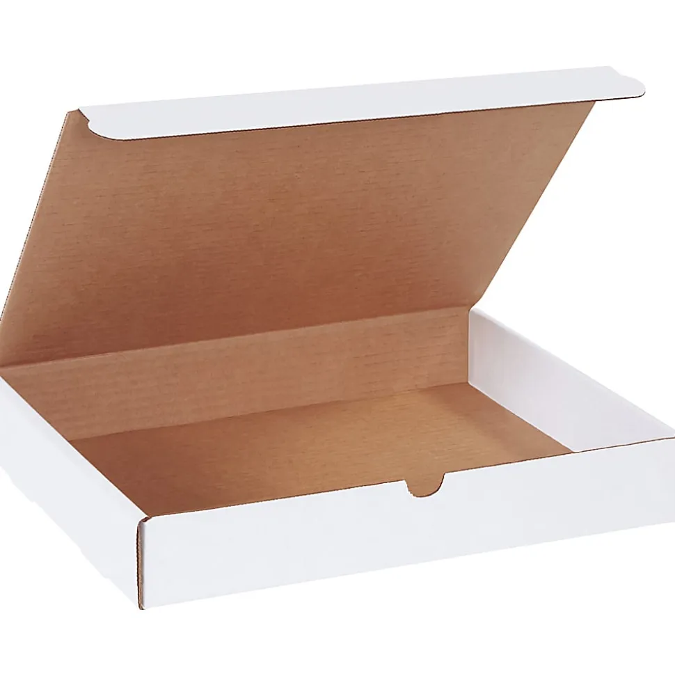 Partners Brand White Literature Mailers, 13" x 10" x 2", Pack Of 50