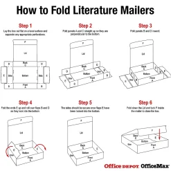 Partners Brand White Literature Mailers, 11 1/8