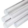 Partners Brand White Mailing Tubes With Plastic Endcaps, 4" x 26", 80% Recycled, Pack Of 15