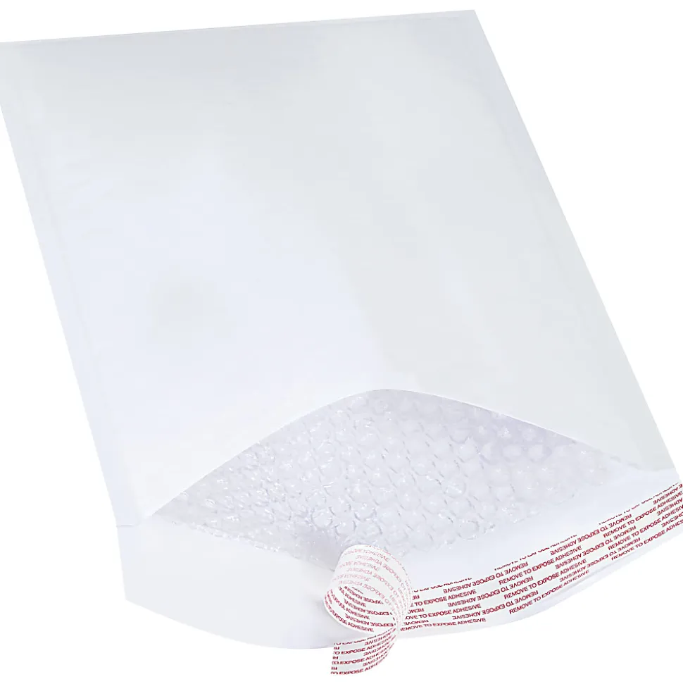 Partners Brand White Self-Seal Bubble Mailers, #4, 9 1/2" x 14 1/2", Pack Of 100
