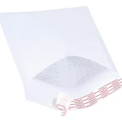 Partners Brand White Self-Seal Bubble Mailers, #0,6