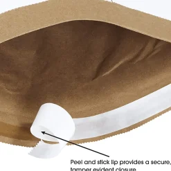 Partners Brand White Self-Seal Padded Mailers, #0, 6