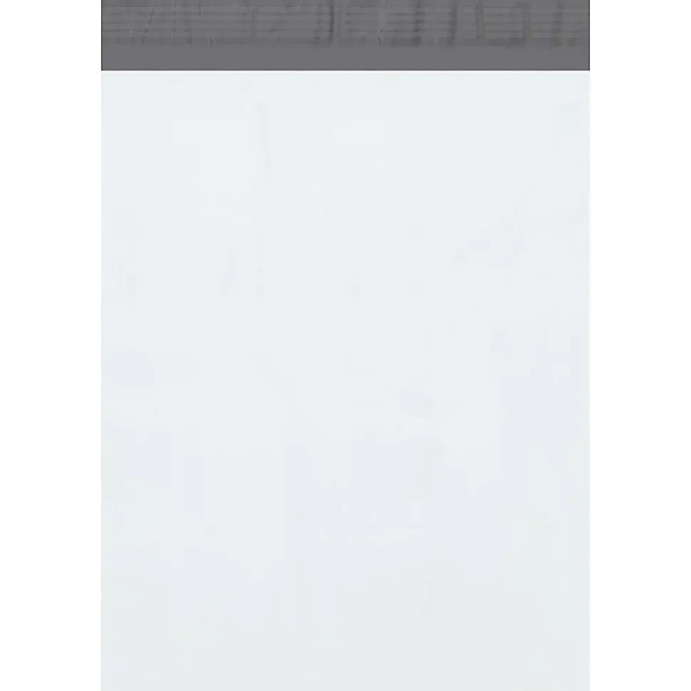 Partners Brand 10" x 13" Poly Mailers, White, Case Of 1,000 Mailers