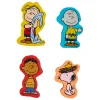 Peanuts Licensed Eraser Set, 1-1/4" x 1-1/4", Set of 4 Erasers