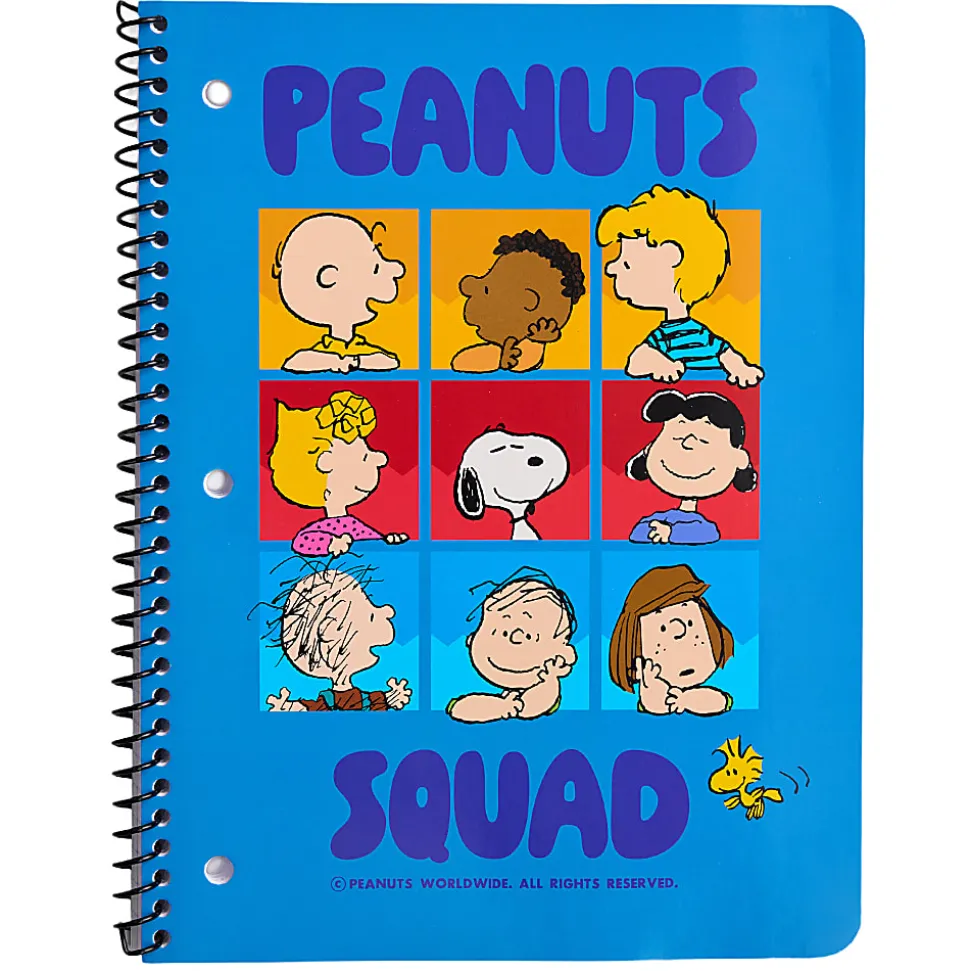 Peanuts Licensed Single Subject Wide Ruled Notebook, 8.5" x 11", 70 Sheets, Quantity 1