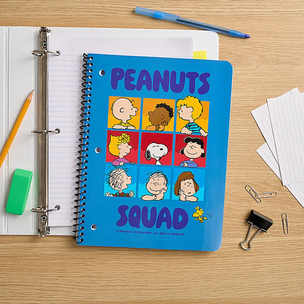 Peanuts Licensed Single Subject Wide Ruled Notebook, 8.5" x 11", 70 Sheets, Quantity 1