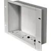 Peerless-AV In-Wall Recessed Cable Management And Power Storage Accessory Box Without Power Outlet, 17-7/16” x 11” x 3-13/16”, Silver, IBA2-W