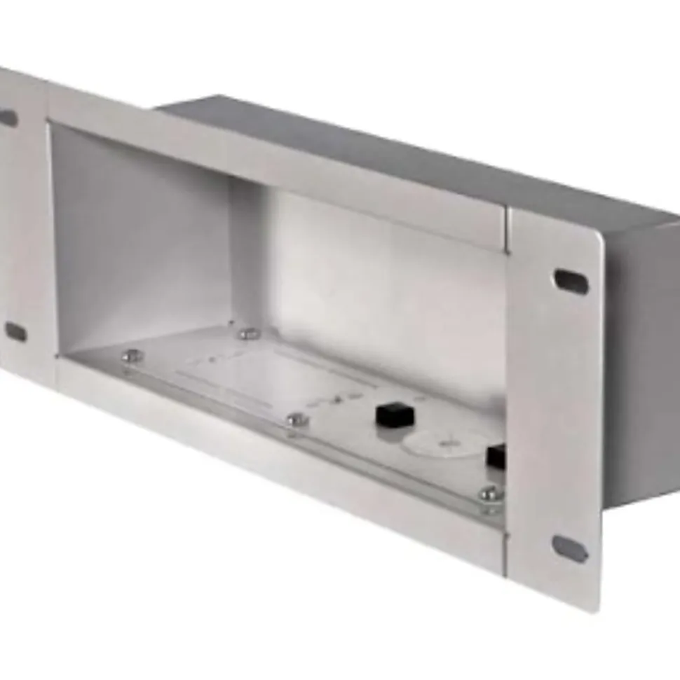 Peerless-AV In-Wall Rectangular Recessed Cable Management & Power Storage Accessory Box, Silver, PEEIBA3W