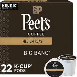 Peet's K-Cup Big Bang K-Cup Pods - Compatible with Keurig K-Cup Brewer - Medium - 22 K-Cup - 22 / Box