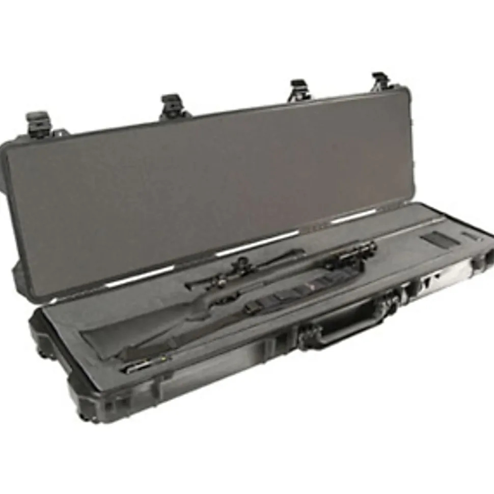 Pelican 1750 Long Rifle Gun Case with Foam - Internal Dimensions: 50.50"x 13.50" Depth x 5.25" - External Dimensions: 53"x 16" Depth x 6.1"