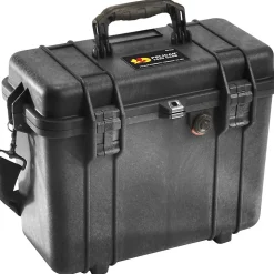 Pelican PELICAN 1430 TOP LOADER CASE BLACK - Double Throw Latch, Padlock Closure - Polycarbonate, Stainless Steel - Black
