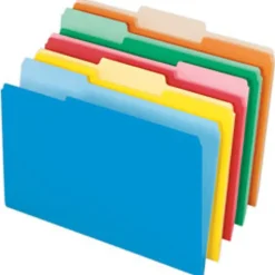 Pendaflex® Color Interior File Folders, 1/3 Cut, Legal Size, Assorted Colors #1, Pack Of 100
