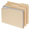 Pendaflex® Double Stuff File Folders, Letter Size, 1 1/2" Expansion, Manila, Pack Of 50 Folders
