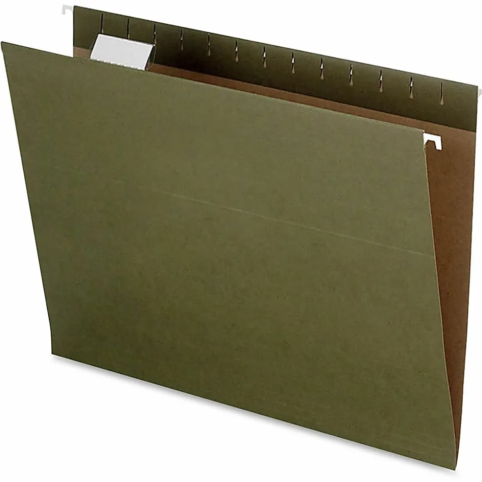 Pendaflex® Earthwise® Hanging File Folders, Letter Size, 100% Recycled, Green, Pack Of 25 Folders