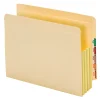 Pendaflex® End-Tab File Pockets With Tyvek® Gusset, 3 1/2" Expansion, Letter Size, Manila, Pack Of 10 Pockets