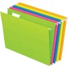 Pendaflex® Glow Hanging File Folders, 1/5 Cut, Letter Size, Assorted Colors, Box Of 25