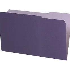 Pendaflex® Legal-Size Interior File Folders, 1/3 Cut, Violet, Box Of 100