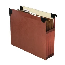 Pendaflex® Premium Expanding Files With Swing Hooks, 9 1/2" x 11 3/4", Dark Brown, Pack Of 5