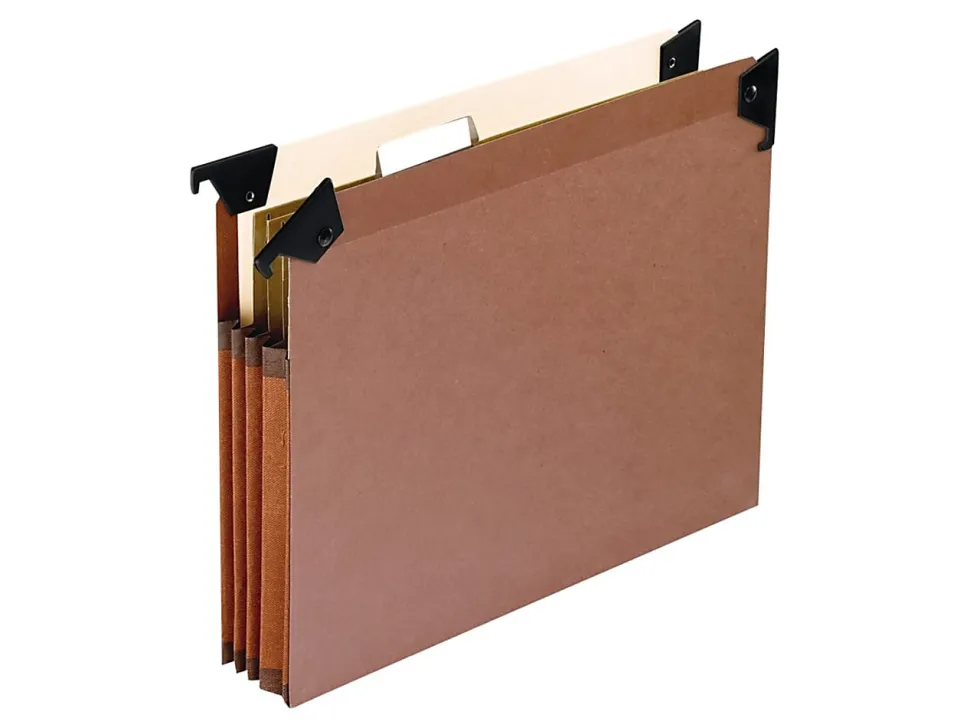 Pendaflex® Premium Expanding Files With Swing Hooks, 9 1/2" x 11 3/4", Dark Brown, Pack Of 5