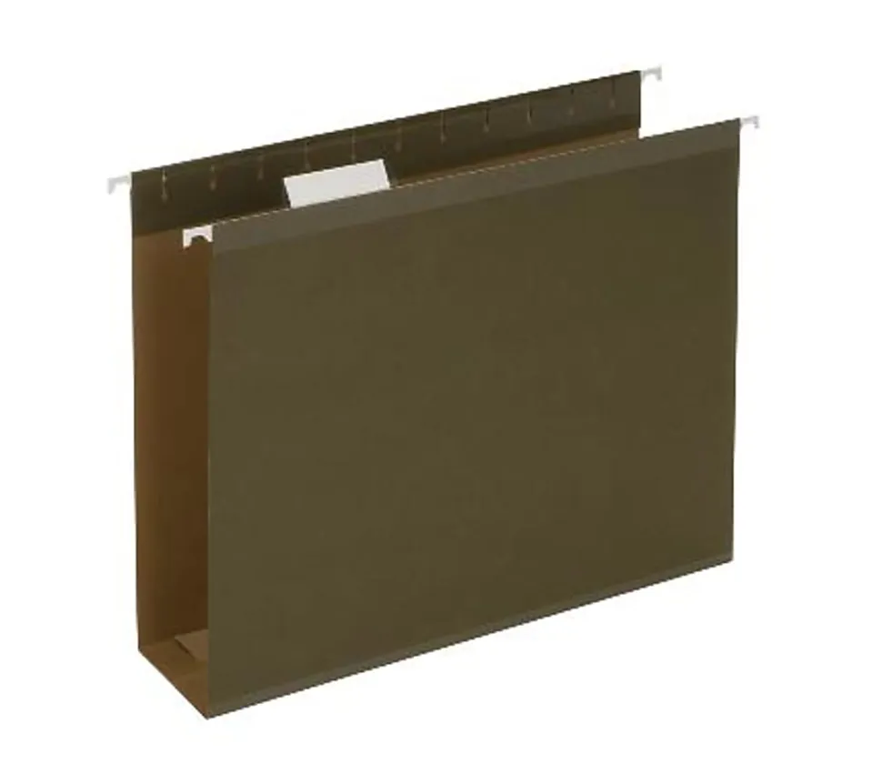 Pendaflex® Premium Reinforced Extra-Capacity Hanging Folders, 3" Expansion, Letter Size, Green, Pack Of 25
