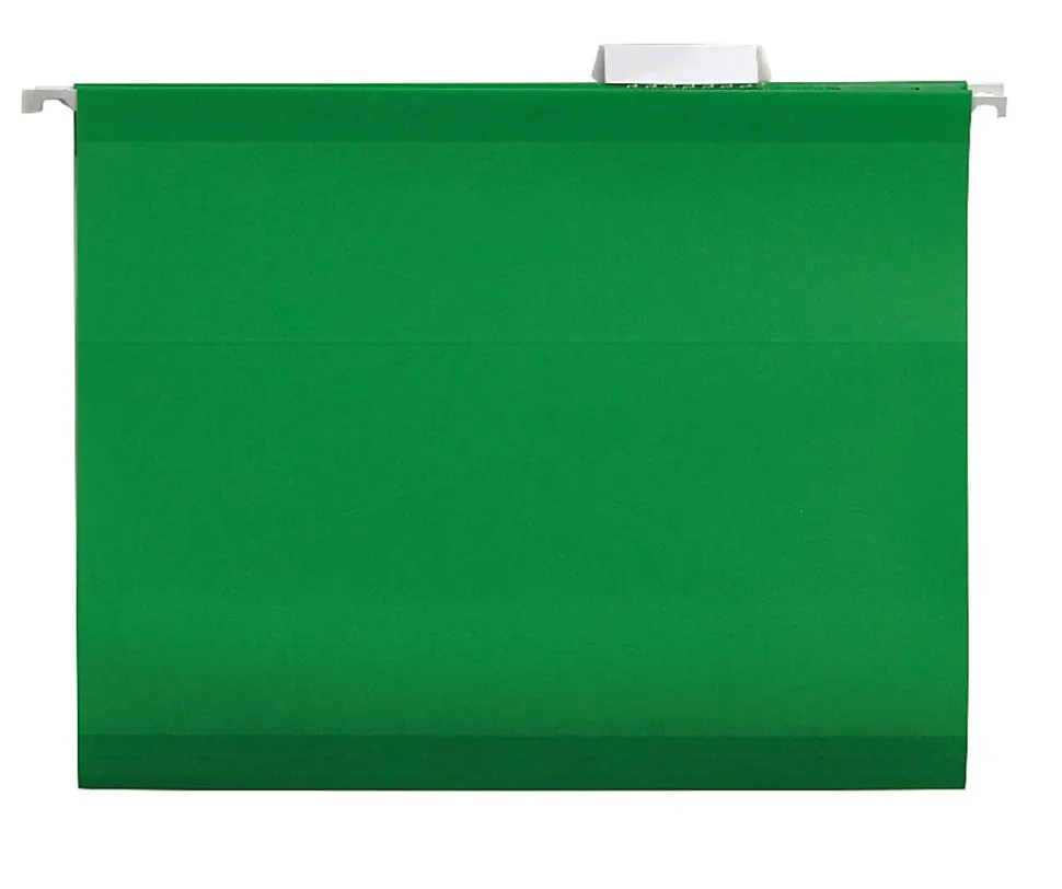 Pendaflex® Premium Reinforced Color Hanging File Folders, Letter Size, Bright Green, Pack Of 25 Folders