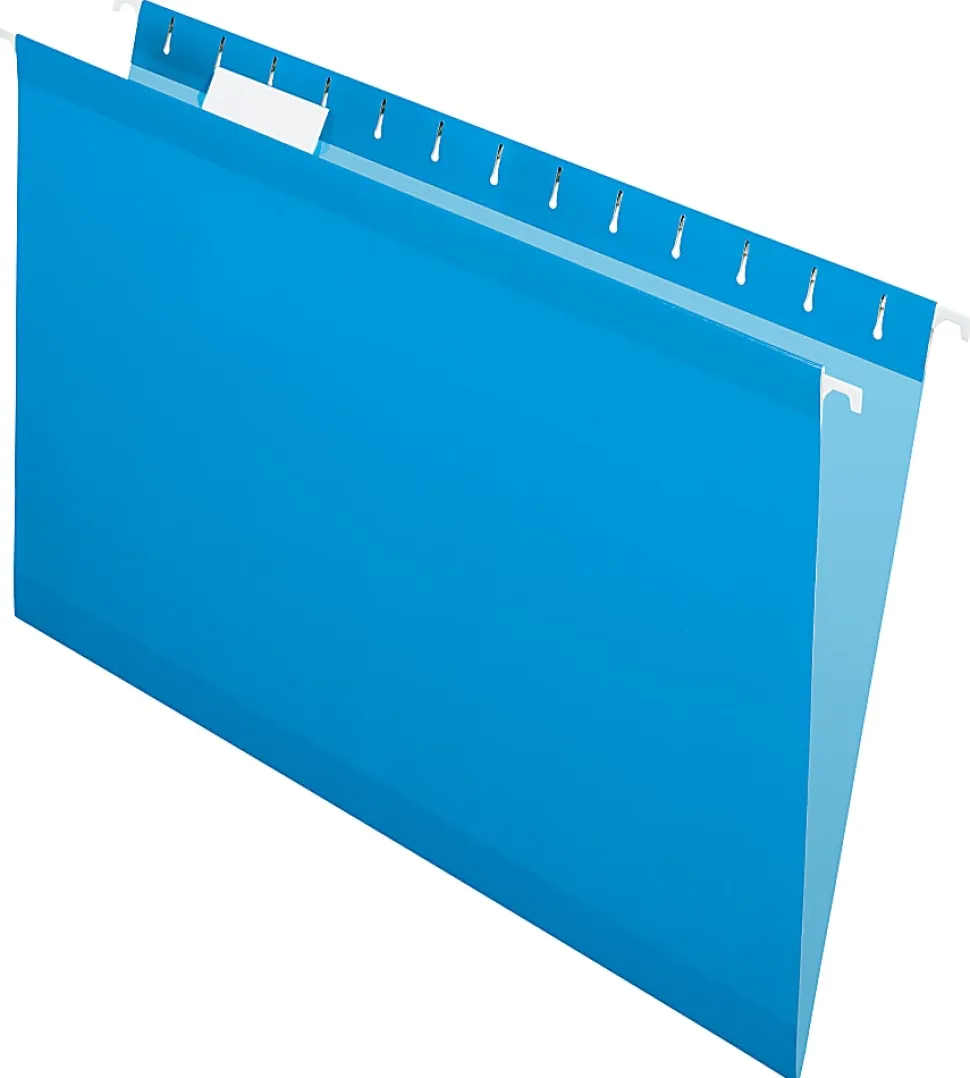 Pendaflex® Premium Reinforced Color Hanging File Folders, Legal Size, Blue, Pack Of 25 Folders