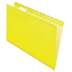 Pendaflex® Premium Reinforced Color Hanging Folders, Legal Size, Yellow, Pack Of 25