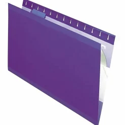 Pendaflex® Premium Reinforced Color Hanging Folders, Legal Size, Violet, Pack Of 25