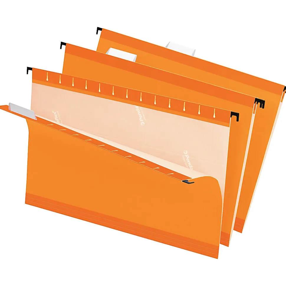 Pendaflex® Premium Reinforced Color Hanging Folders, Legal Size, Orange, Pack Of 25