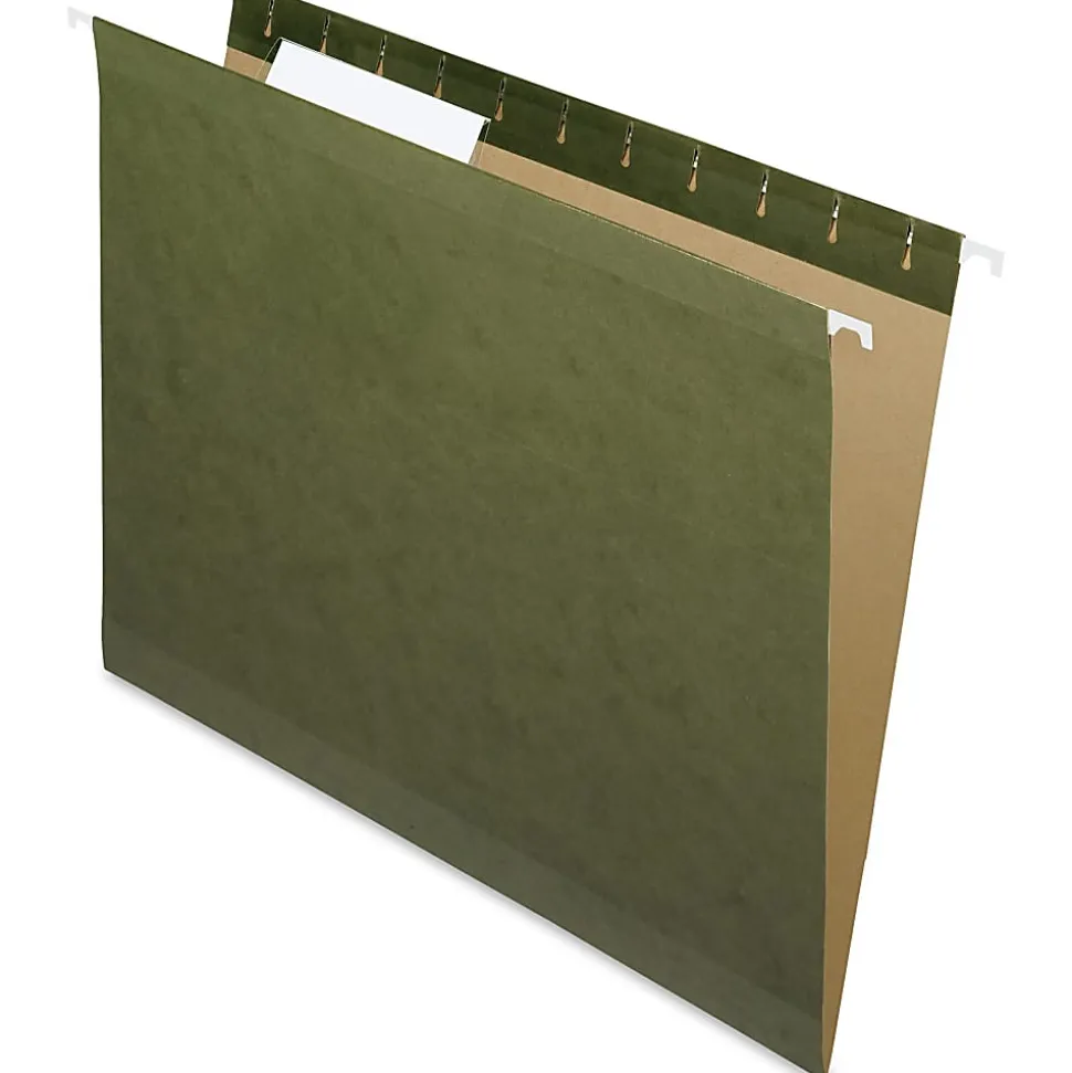 Pendaflex® Premium Reinforced Hanging Folders, 1/3 Cut, Letter Size, Standard Green, Pack Of 25