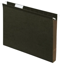 Pendaflex® Premium Reinforced Extra-Capacity Hanging File Folders, 1" Expansion, Letter Size, Green, Pack Of 25 Folders