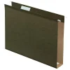 Pendaflex® Premium Reinforced Extra-Capacity Hanging File Folders, 2" Expansion, Letter Size, Green, Pack Of 25 Folders