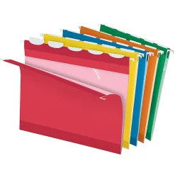 Pendaflex® Ready-Tab® Reinforced Hanging Folders, Letter Size, Assorted Colors, 5 Tab, Box Of 25
