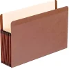 Pendaflex® Reinforced Expanding File Pockets, Legal Size, 7" Expansion, Red, Box Of 5