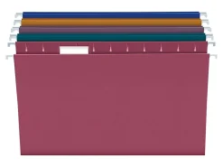 Pendaflex® Reinforced Polylaminate Hanging File Folders, 3/4" Expansion, Letter Size, 1/5 Tab Cut, Assorted Colors, Box Of 20 Folders