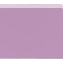 Pendaflex® Straight-Cut Color File Folders, Letter Size, Lavender, Box Of 100