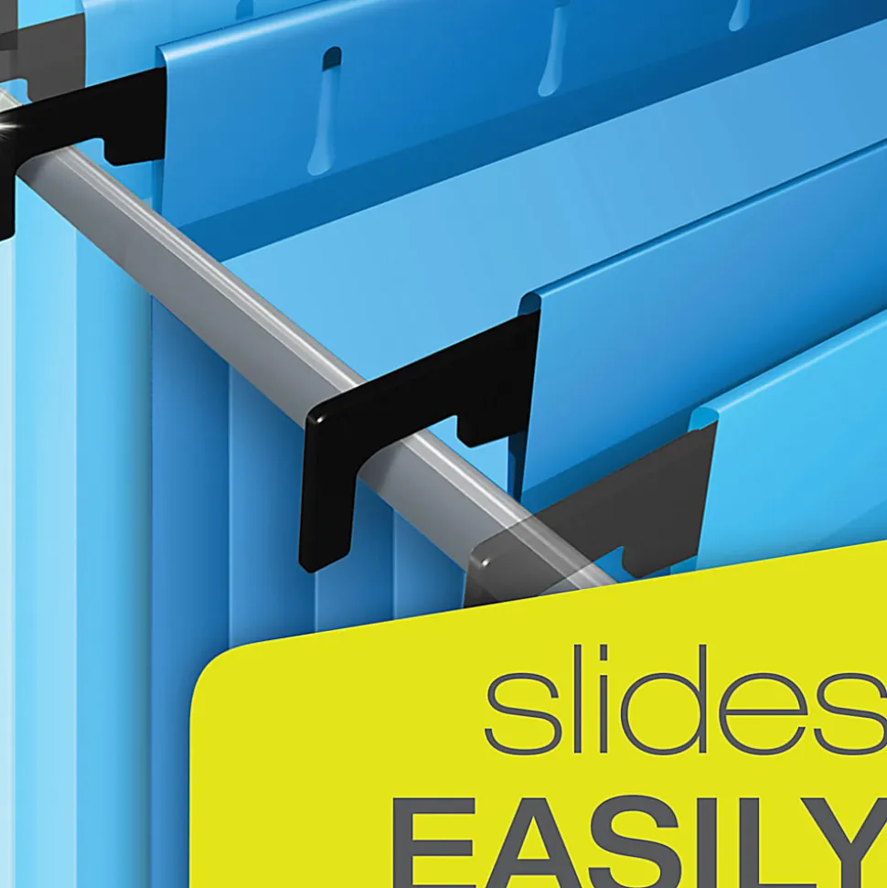 Pendaflex® SureHook® Hanging Pockets, 3 1/2" Expansion, 8 1/2" x 11", Assorted Colors, Pack Of 4 Pockets