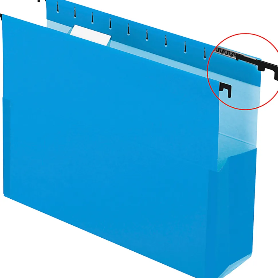 Pendaflex® SureHook® Pocket Reinforced Box Files, 3" Expansion, Letter Size, Blue, Pack Of 25