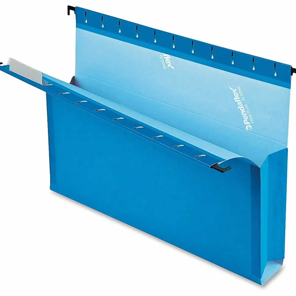 Pendaflex® SureHook® Pocket Reinforced Box Files, 2" Expansion, Letter Size, Blue, Pack Of 25