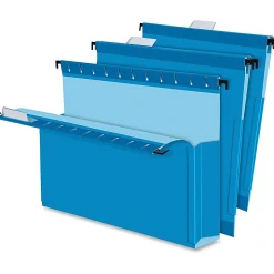 Pendaflex® SureHook® Pocket Reinforced Box Files, 2" Expansion, Letter Size, Blue, Pack Of 25